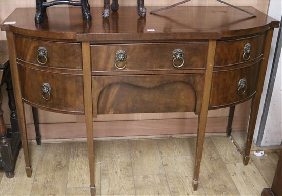 A mahogany sideboard, W.137cm